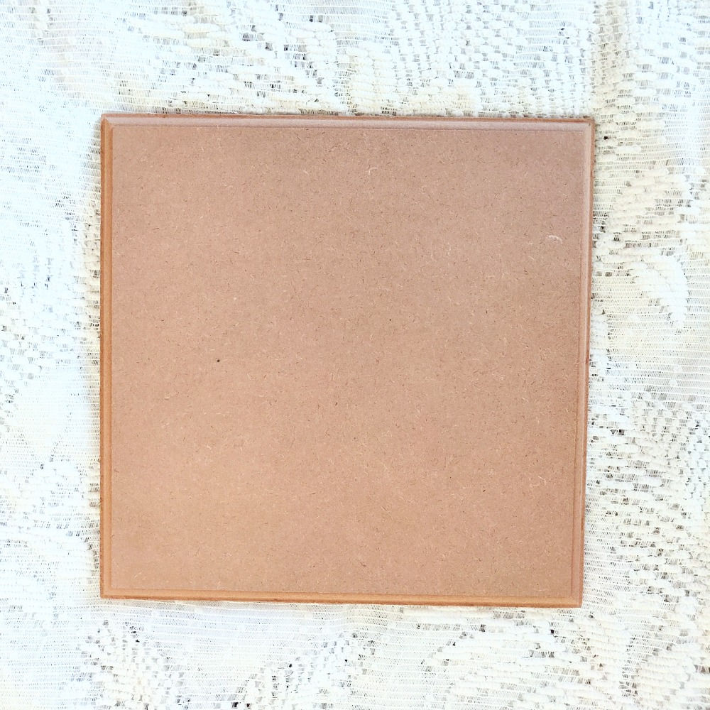 MDF Square base with carved border