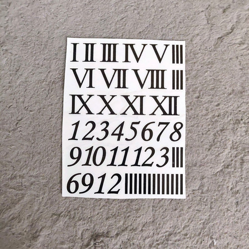 Metal transfer stickers - Clock numbers | Rizzisartncrafts