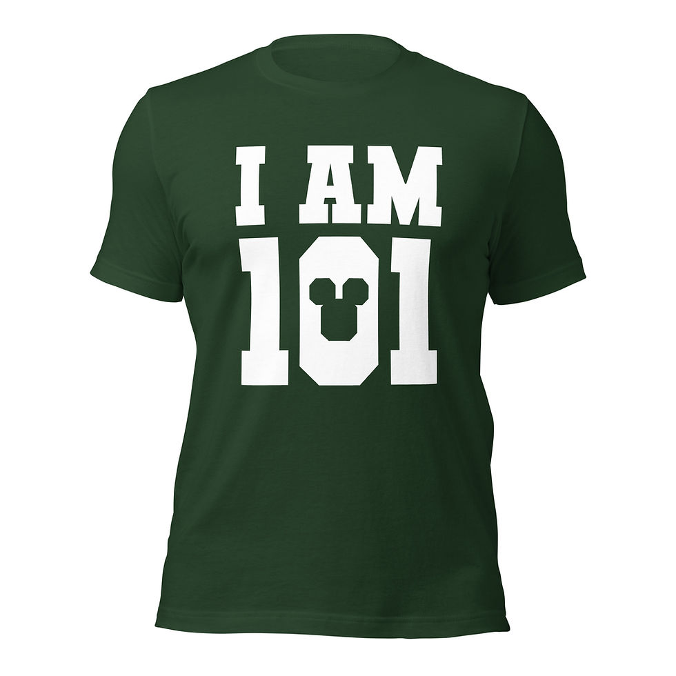 Thumbnail: White "I am 101" Tally Tee