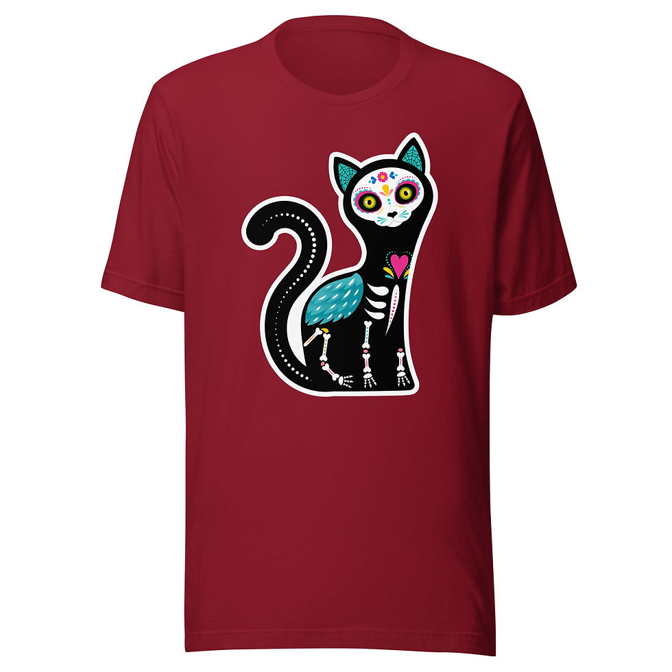 Thumbnail: Dia De Los Muertos Cat Tally Tee