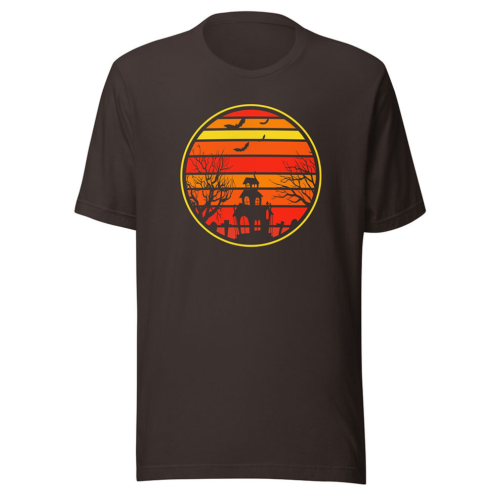 Thumbnail: Haunted House Sunset Tally Tee