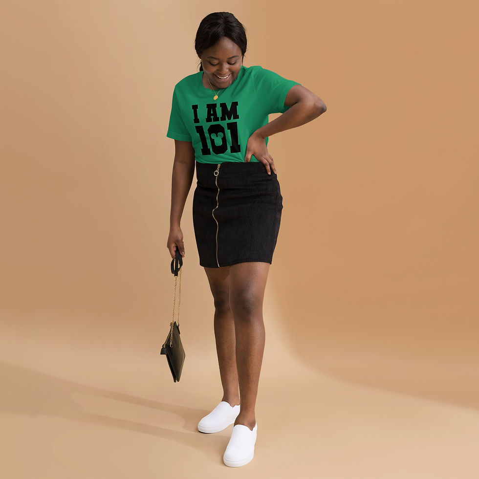 Thumbnail: Black "I AM 101" Tally Tee