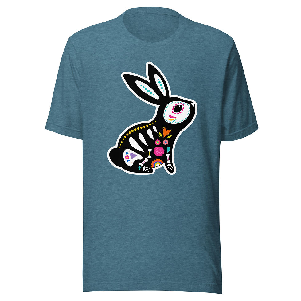 Thumbnail: Dia De Los Muertos Rabbit Tally Tee