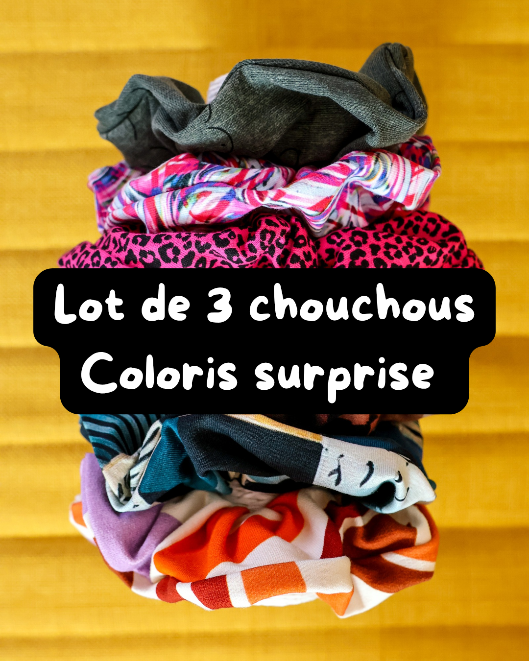 Lot de 3 chouchous surprise