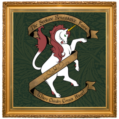 Spokane Renaissance Faire Logo in Frame