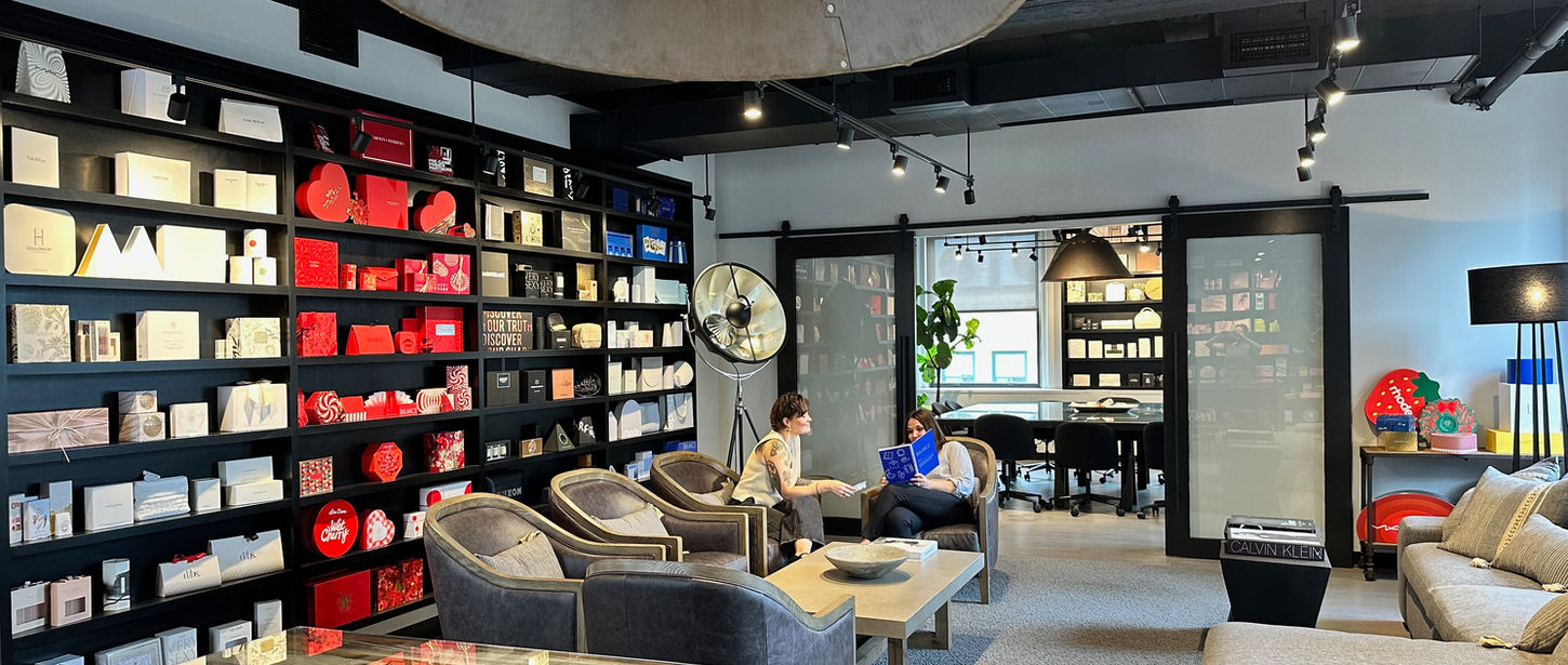 office lounge with millwork