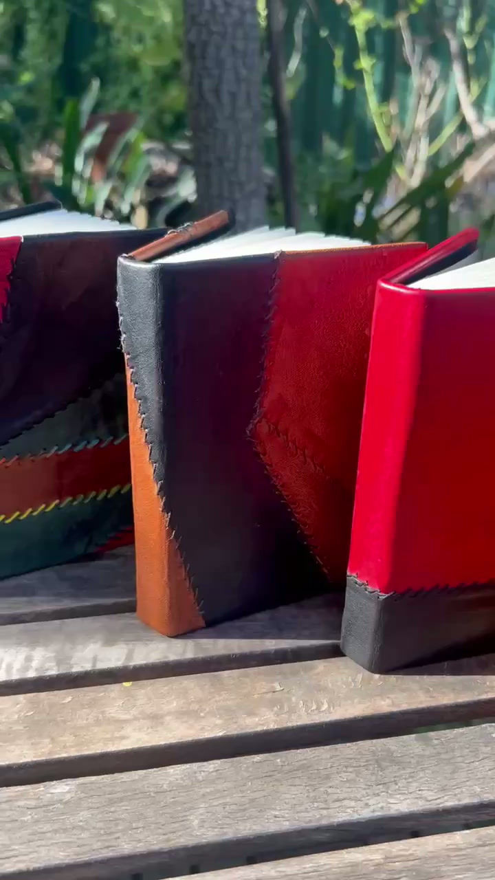 Thumbnail: A6 Patchwork Leather Journal