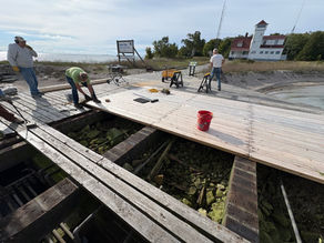 FOPPI Volunteers Repair Dock