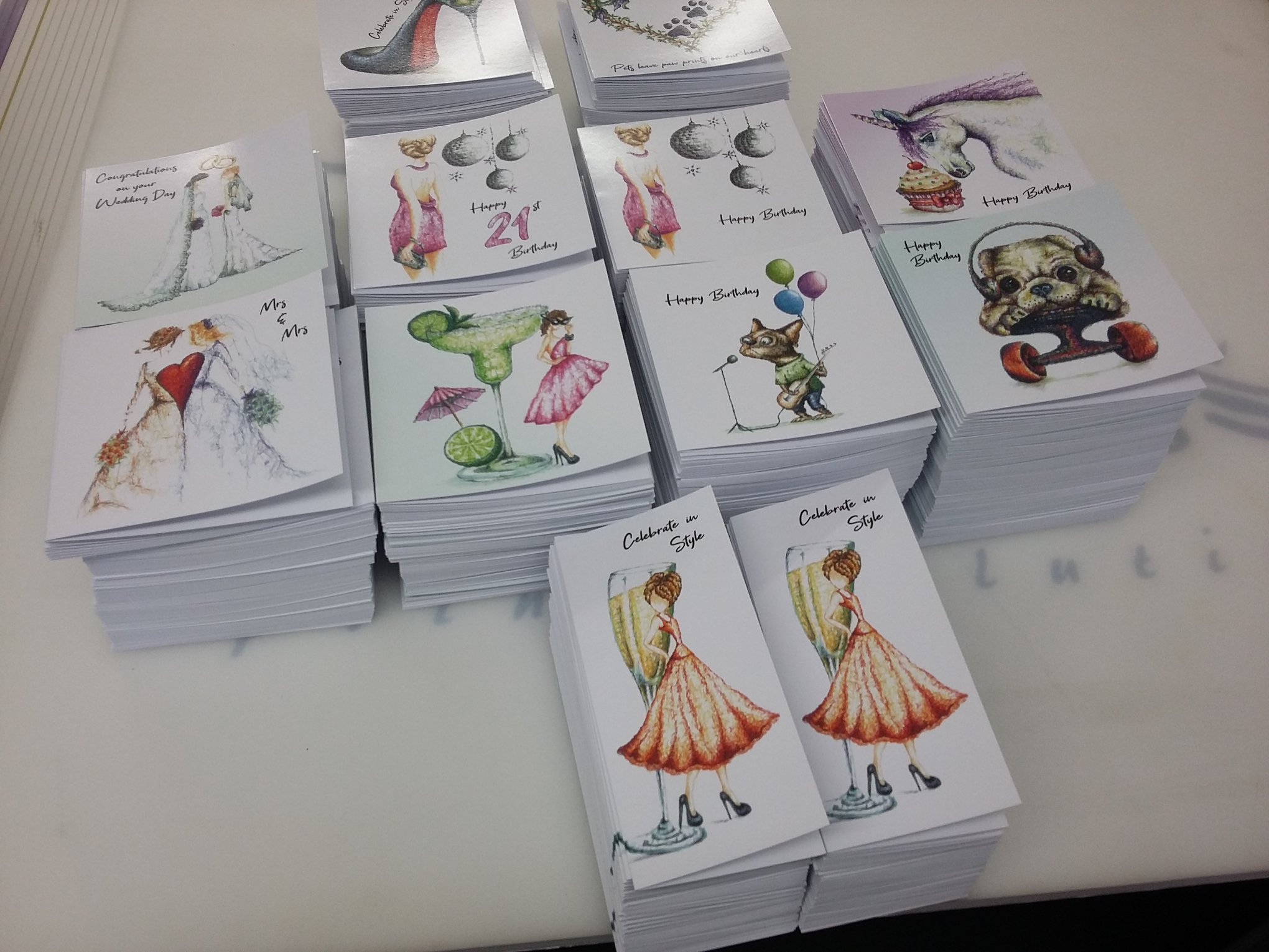 Greetings cards