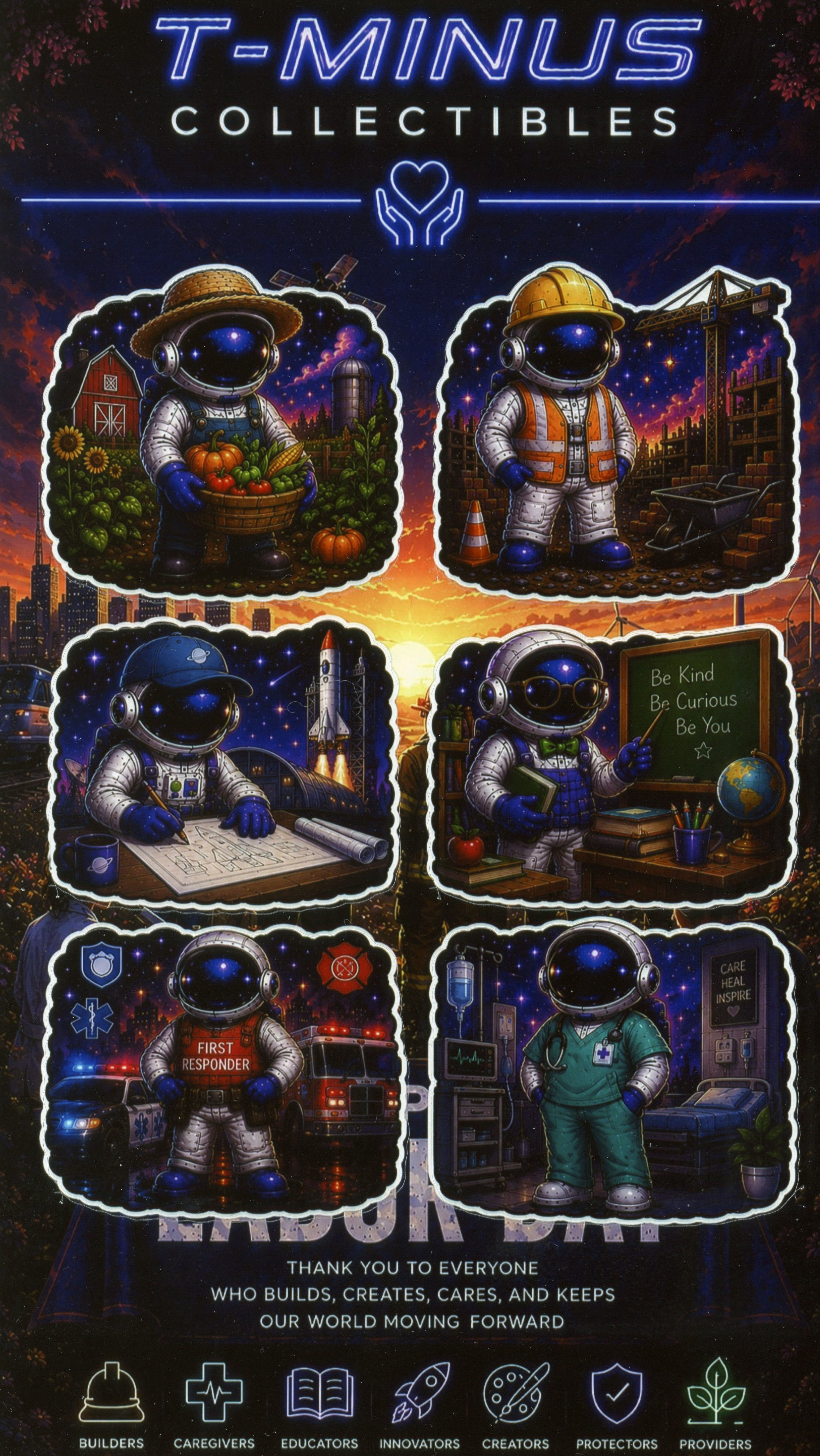 Labor Day Sticker Sheet