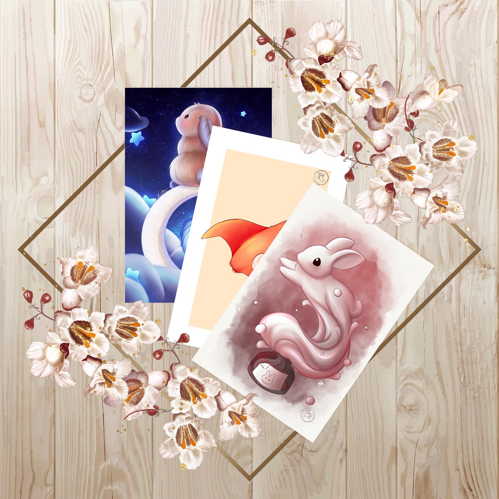 Assortiment d'illustrations par Kath'Esquisse 