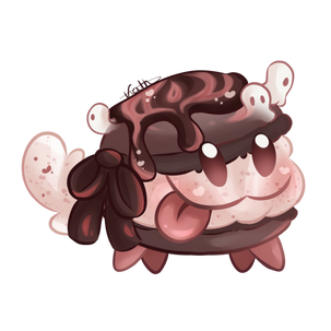 Illustration d'une lapine humanisée dans un style chibi