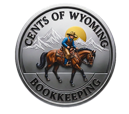 A man riding a horse at sunset by the mountains represening Centsof Wyoming Bookkeeping