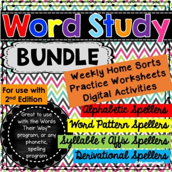 Words Their Way™ Complete Bundle -2nd Ed-Home Sorts, Worksheets, Digital Sorts