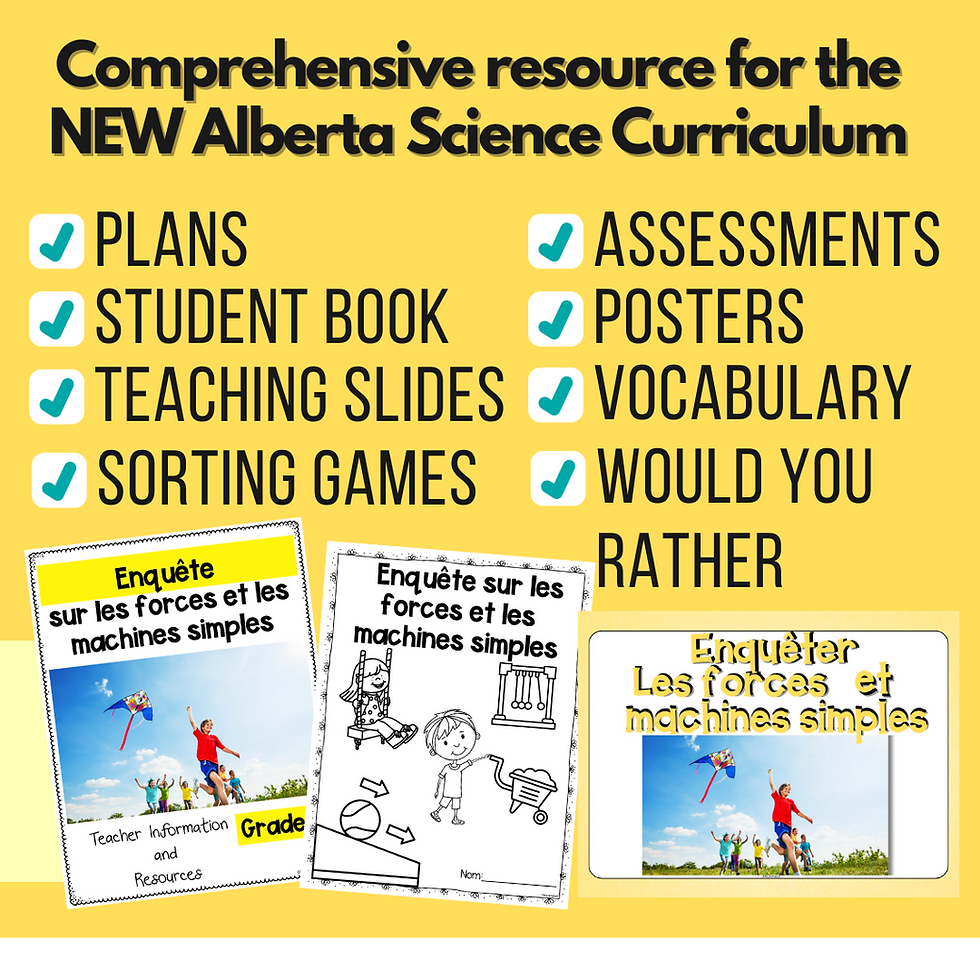 Thumbnail: FRENCH ENERGY - Forces & Simple Machines: Grade 3 Alberta New Science Curriculum