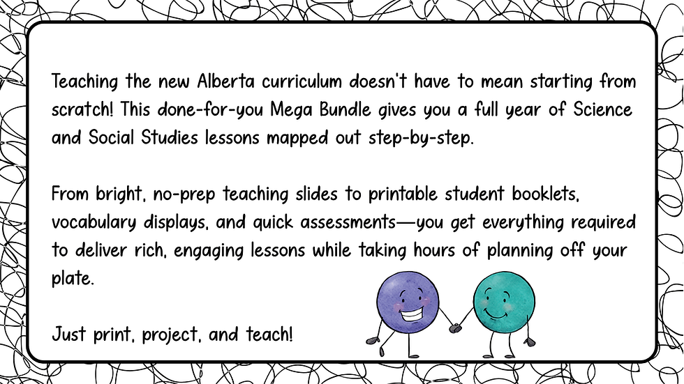 Thumbnail: FRENCH Grade 2 Alberta Science & Social Studies FULL YEAR MEGA BUNDLE
