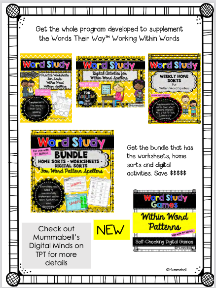 Thumbnail: Words Their Way™ - Digital Self-Checking Word Study Games for 'Within Words'