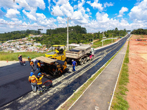 Começa pavimentação entre a Rodovia do Caqui e Jardim João Paulo II
