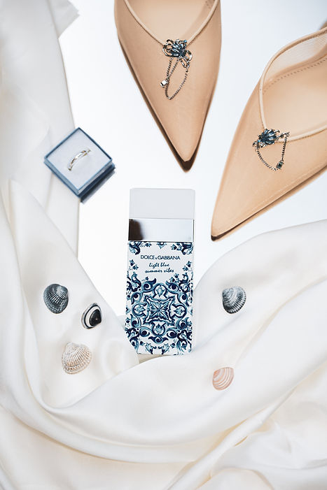 Wedding photography flatlay editorial