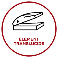 Elément translucide