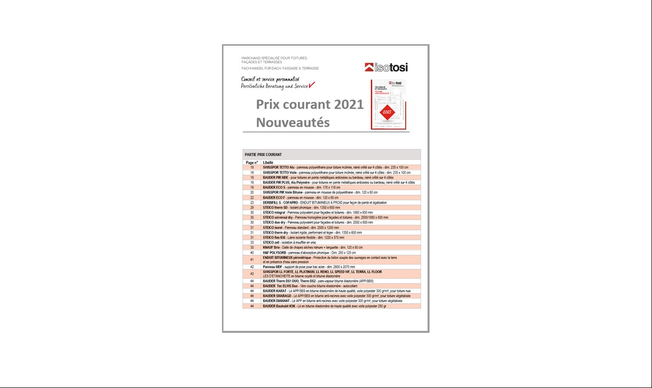 Nouveautés 2021