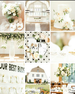 Bri and Zane oak and ivy white wedding details