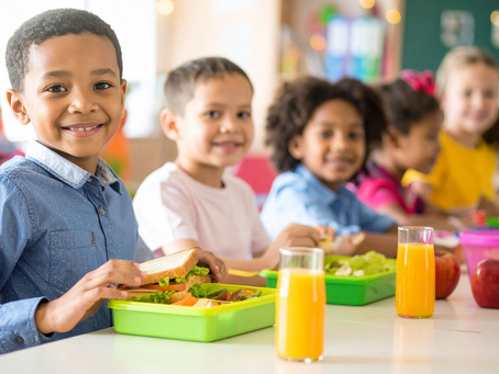 Kids enjoying a nutritious meal