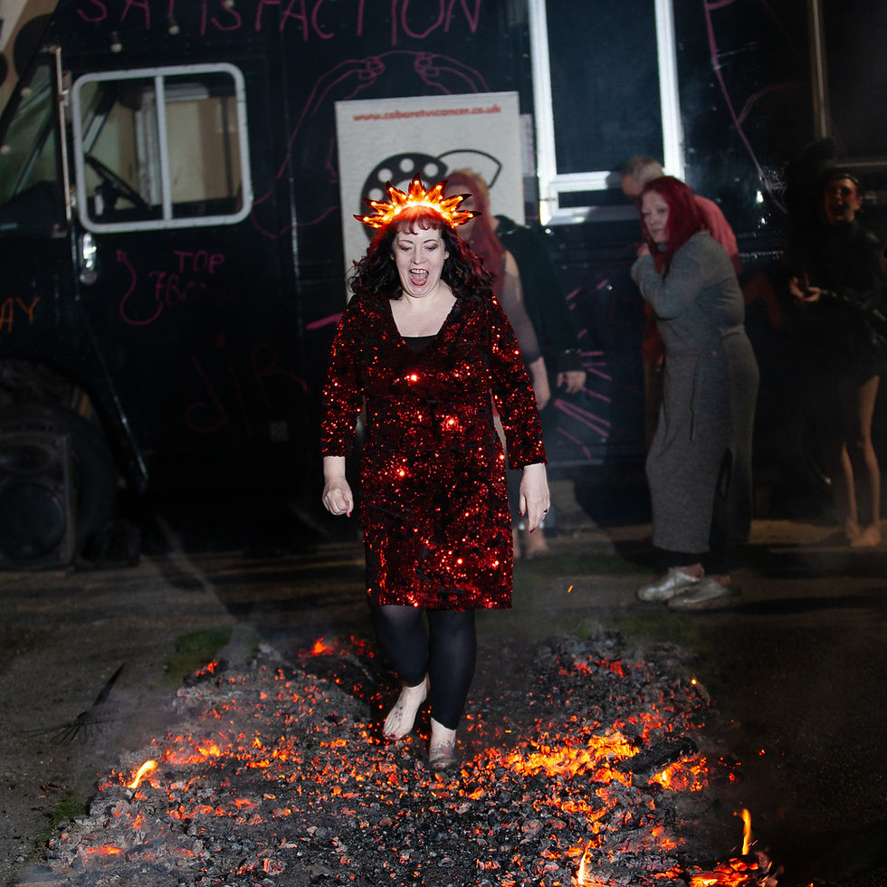 Rose Thorne at our charity firewalk
