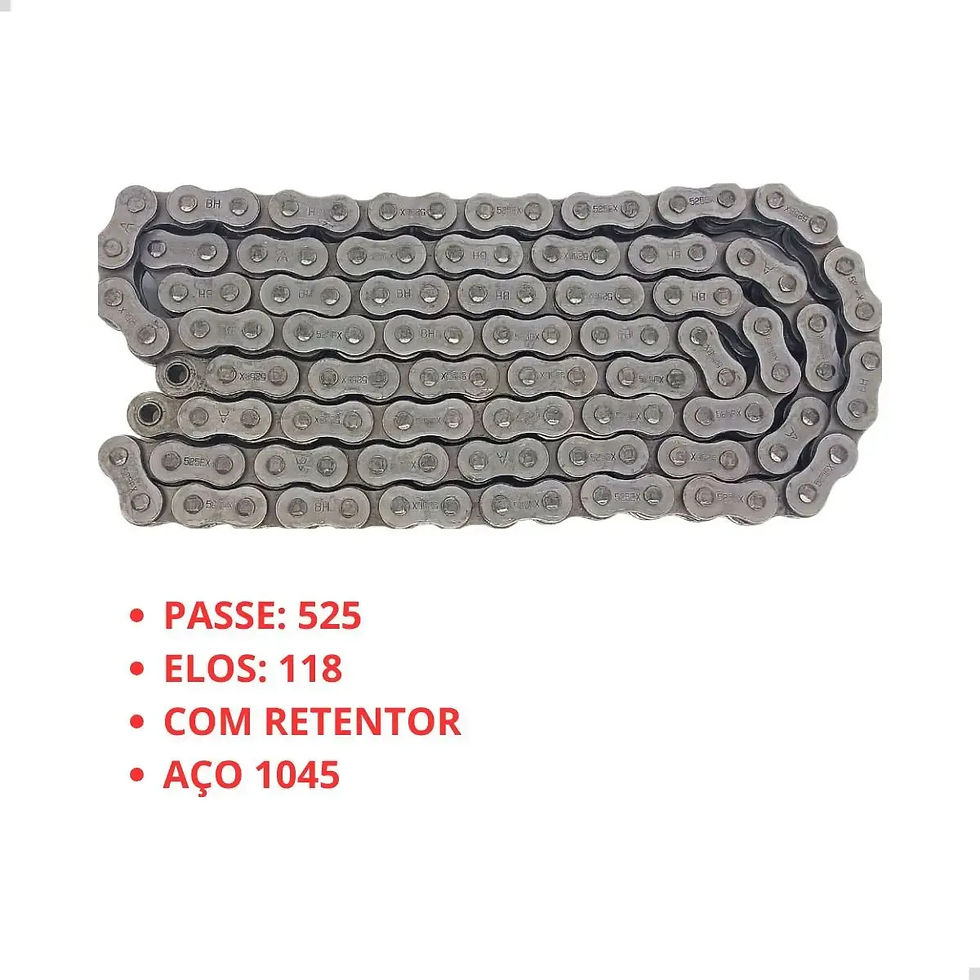 Miniatura: Kit Relação Cb600f Hornet 08-14 Kmc Am Gold 525x118 Retentor Prateado