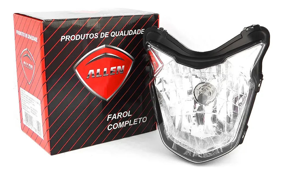 Miniatura: Farol Bloco Óptico Cb 250f Twister 2016 A 2022 Allen H4 Moto Ambos Lados