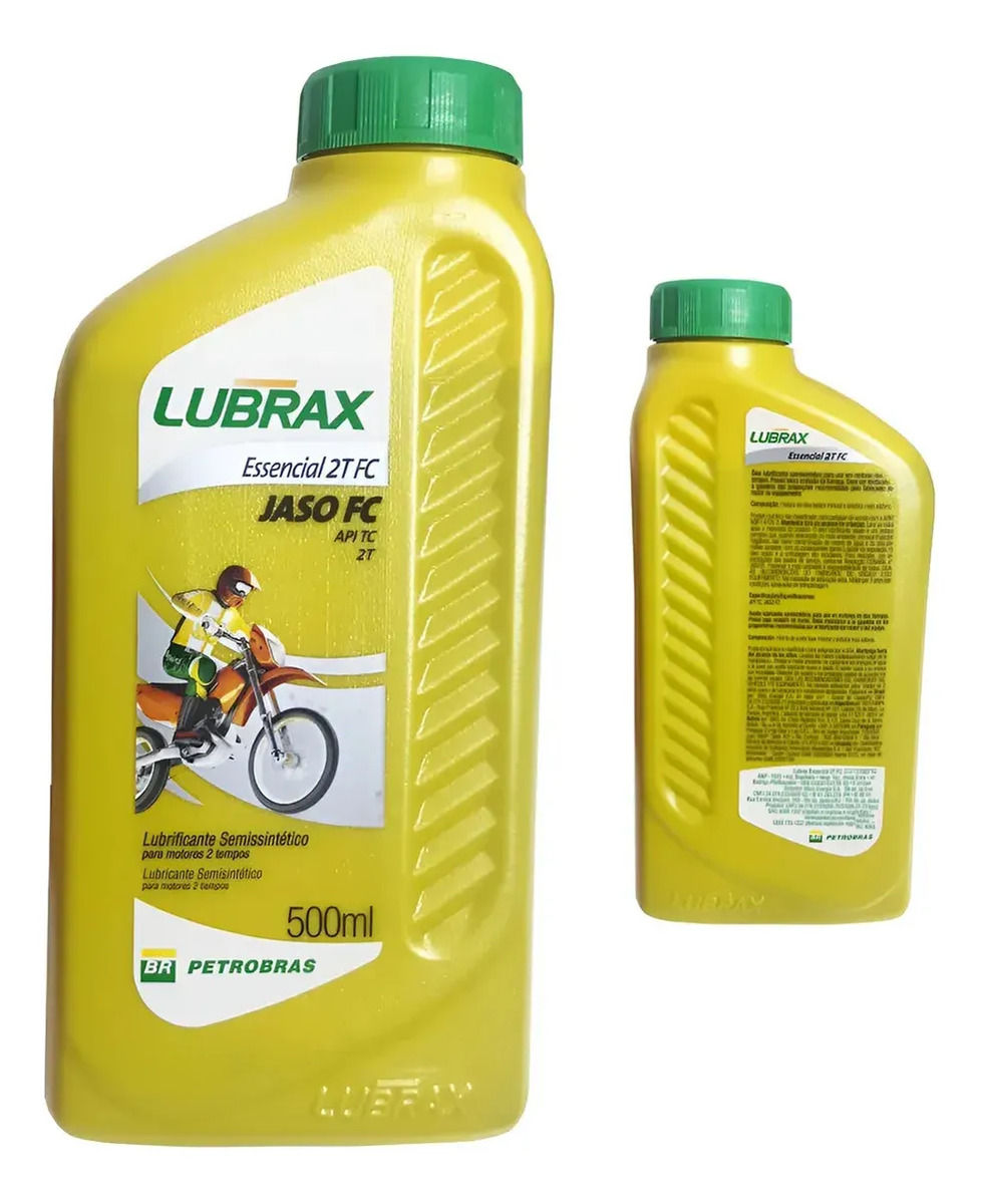 Óleo Lubrax Essencial 2t Fc Semissintético 500ml Jaso Fc