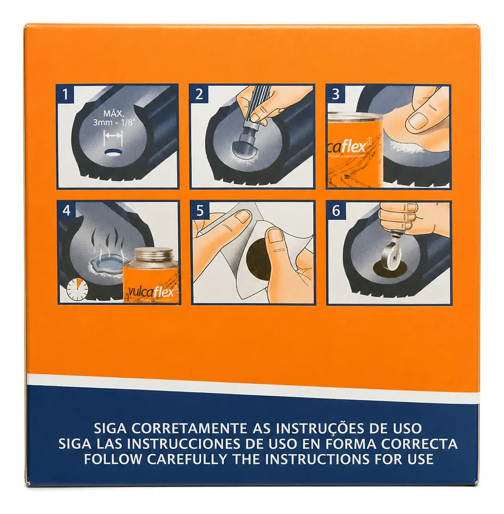 Miniatura: Reparo Remendo Frio Vt-03 Vulcaflex 60mm - Caixa Com 40 Unid