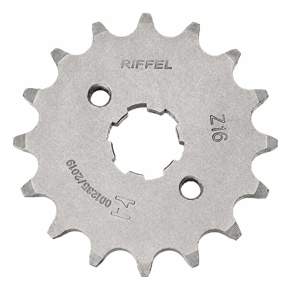 Miniatura: Kit Relação Riffel Cg 150 Titan Fan 43/16 428h 118l S/ret Prateado