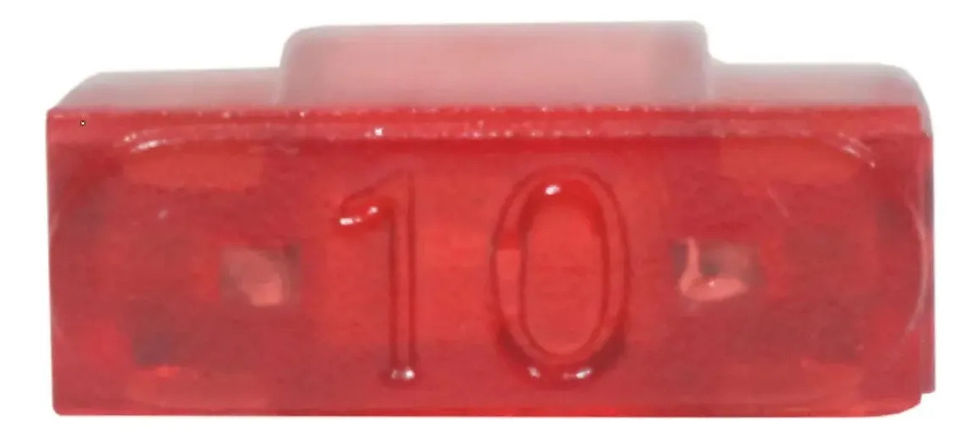 Miniatura: Fusível Mini Lâmina 10a Vermelho Tmac  Pacote Com 20 Unid 12v