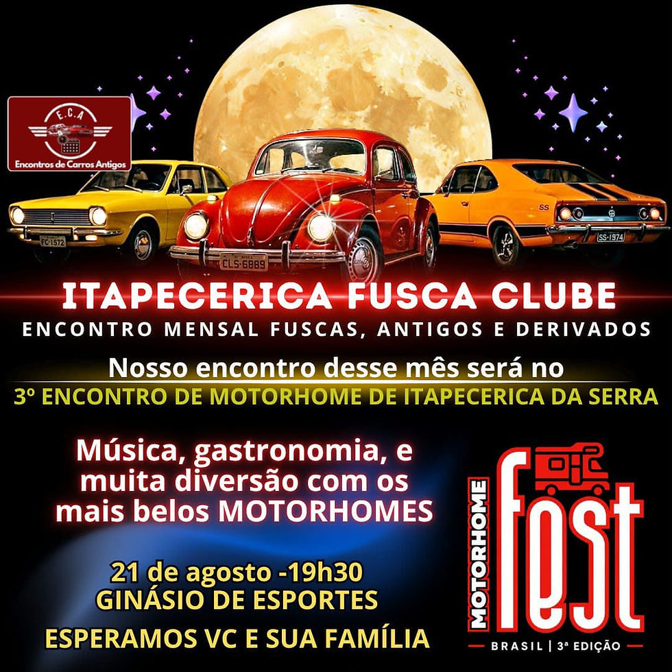 Itapecerica Fusca Clube - Motorhome Fest Brasil - Itapecerica da Serra, SP
