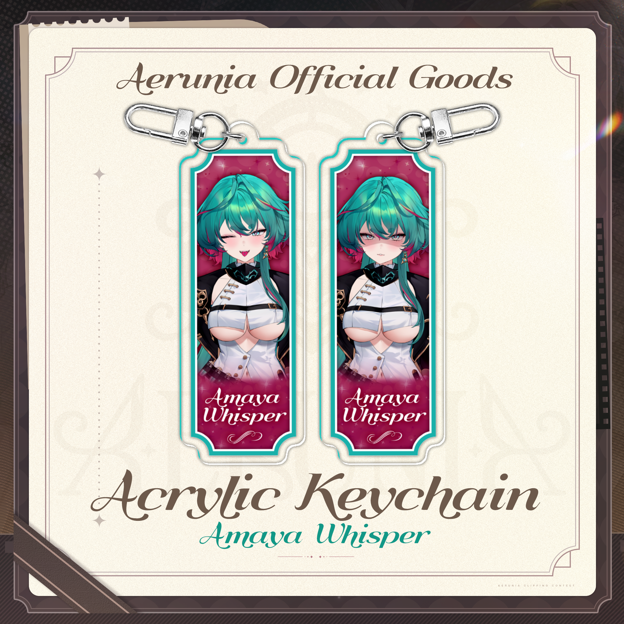 Aerunia Official Goods Amaya Whisper Acrylic Keychain