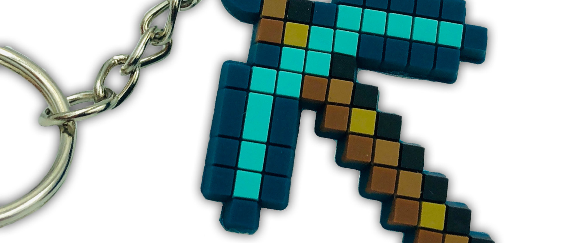 MINECRAFT Diamond Ore Keyrings (Twin Pack) | pixelparty