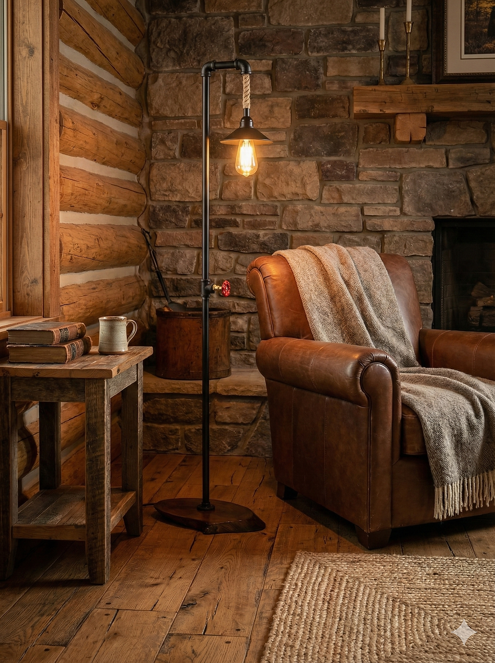 unique industrial steampunk floor lamp (2)