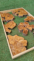 Thumbnail: 1,6'' Thickness Live Edge Olive Wood Slices For Resin Table and Epoxy Art