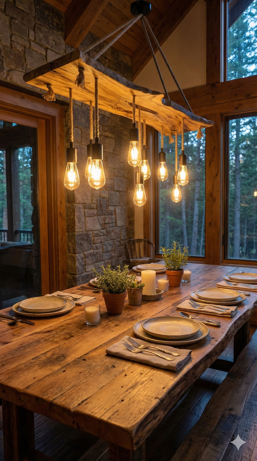 Miniaturbild: Live Edge Olive Wood Light Fixture For Kitchen Island, Rustic Unique  Chandelier For Dining Table, Farmhouse Lamp For High Ce