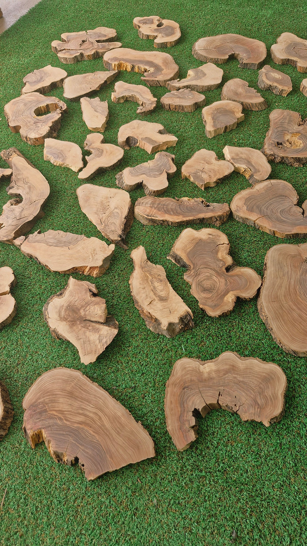 Thumbnail: 5 Kg / 11 Lbs Olive Wood Pieces For Epoxyart, Live Edge Olive Wood Slabs