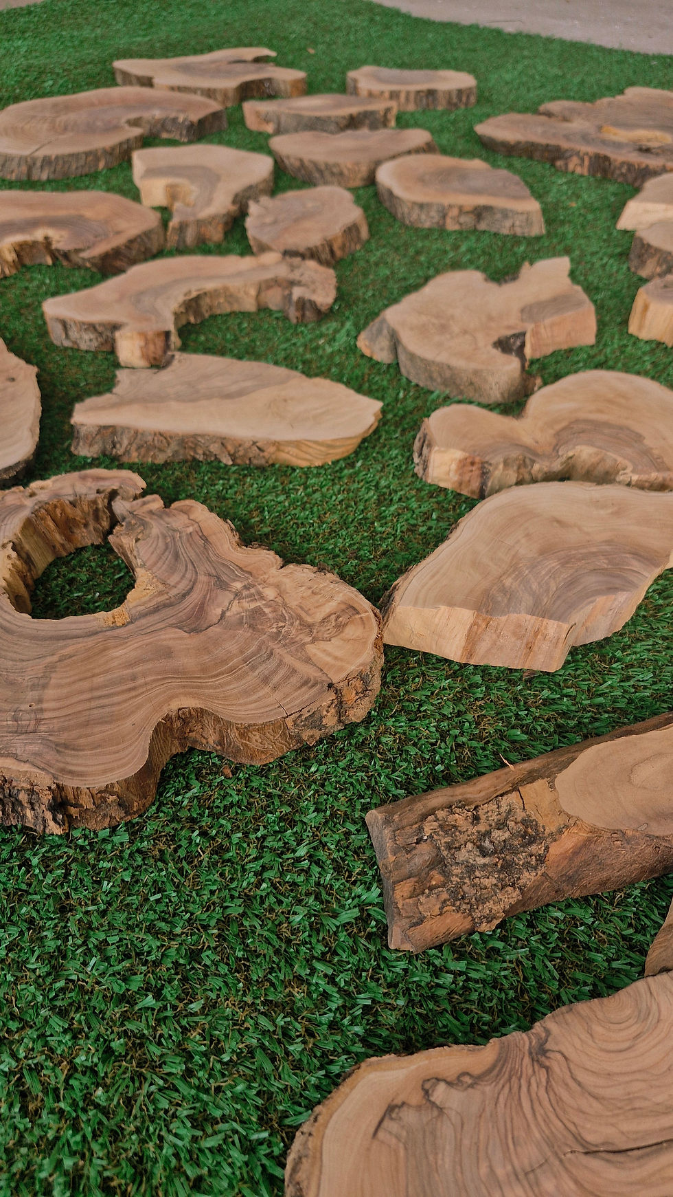 Thumbnail: 5 Kg / 11 Lbs Olive Wood Pieces For Epoxyart, Live Edge Olive Wood Slabs