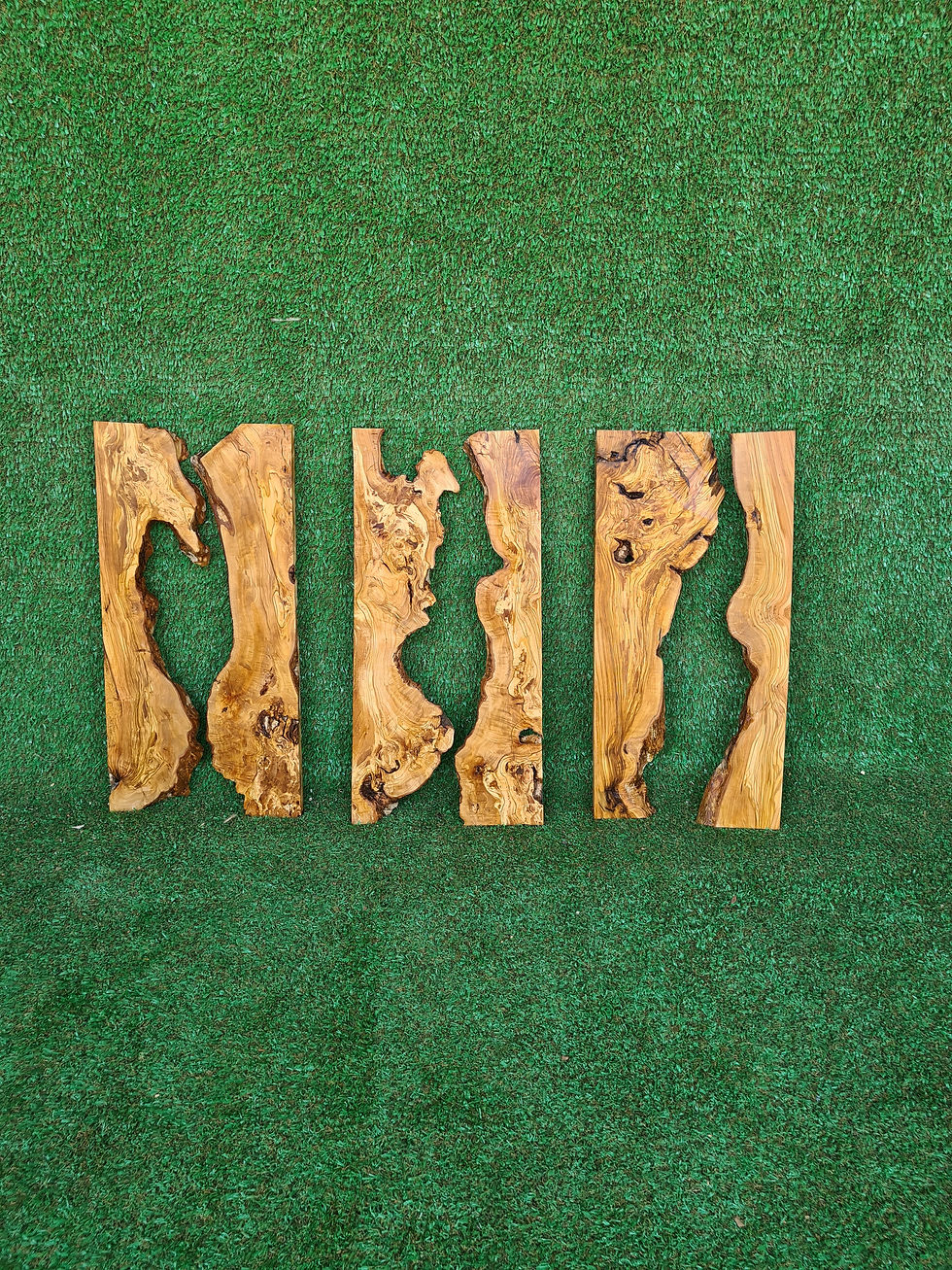Thumbnail: Olive Wood River Set, Olive Wood For Epoxy Board, River Charcuterie Board