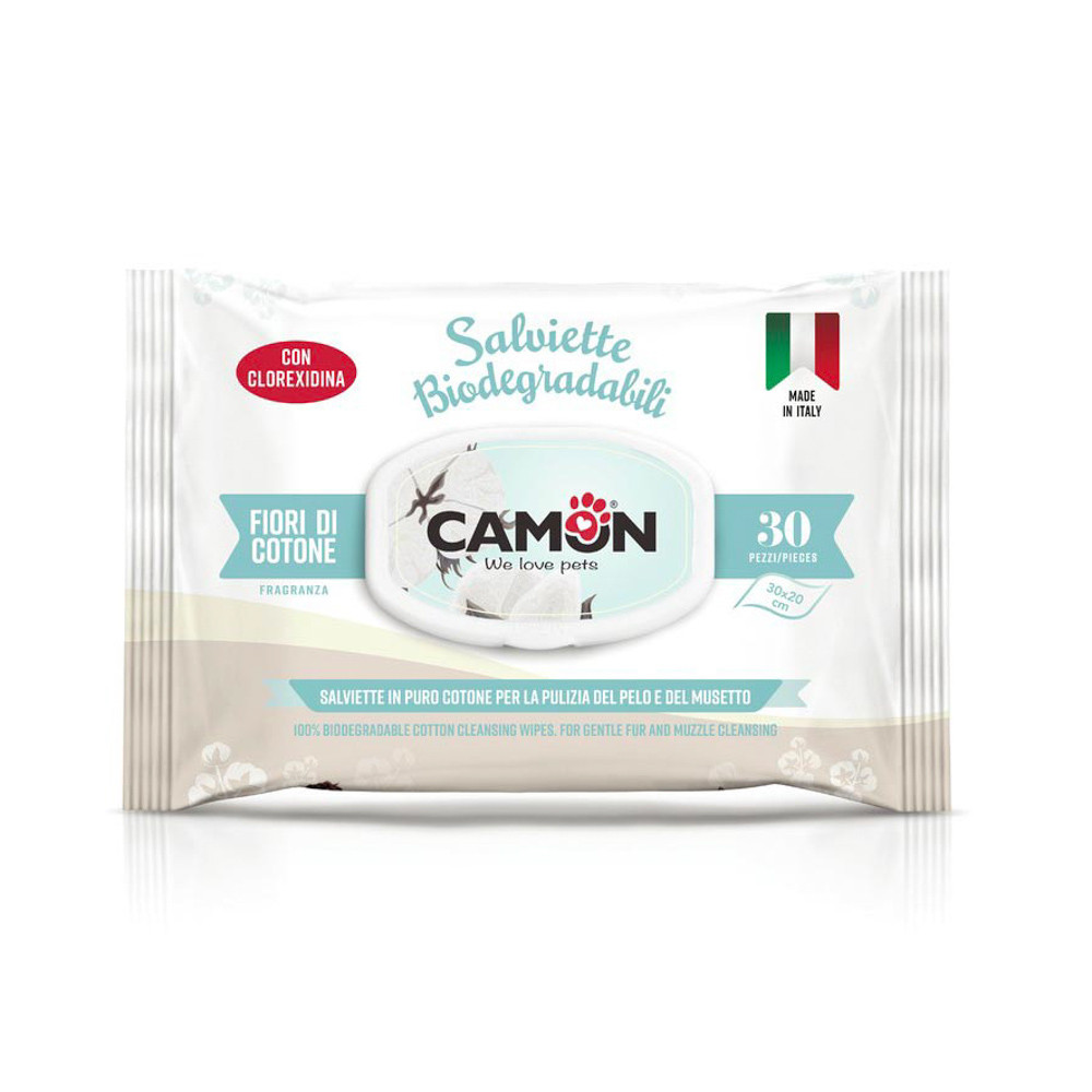 Toallitas biodegradables para felinos y caninos