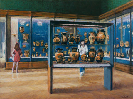 Galerie Campana, Musée du Louvre, II. 2024 oil on canvas 54 x 73 cm. Lionel Tréboi