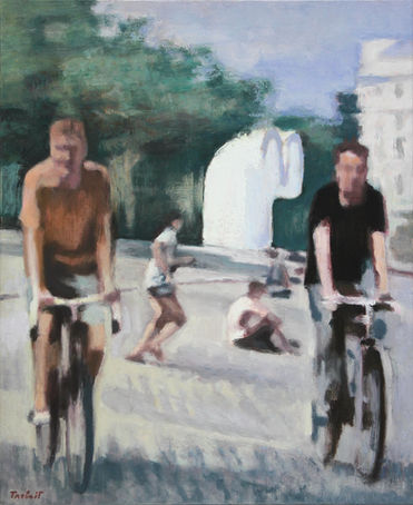 Écho. Beaubourg. 2014 oil on canvas  61 x 50 cm. Lionel Tréboit