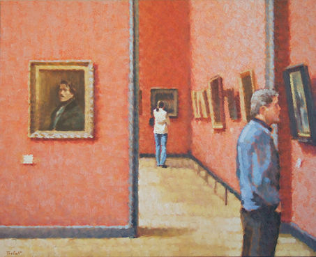 Salles romantiques, Louvre. 2007 oil on canvas 81 x 100 cm. Lionel Tréboit