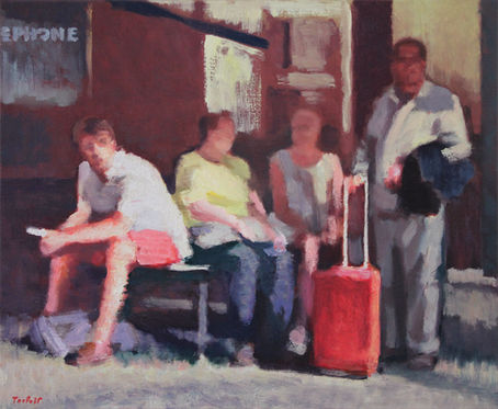 Interlude. 2012 oil on canvas 50 x 61 cm. Lionel Tréboit