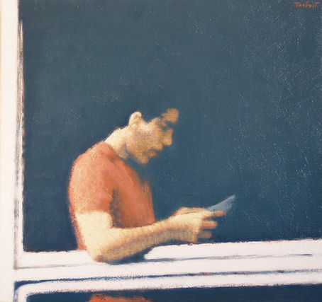 Fenêtre ouverte. 2004 oil on canvas 49 x 52 cm. Lionel Tréboit