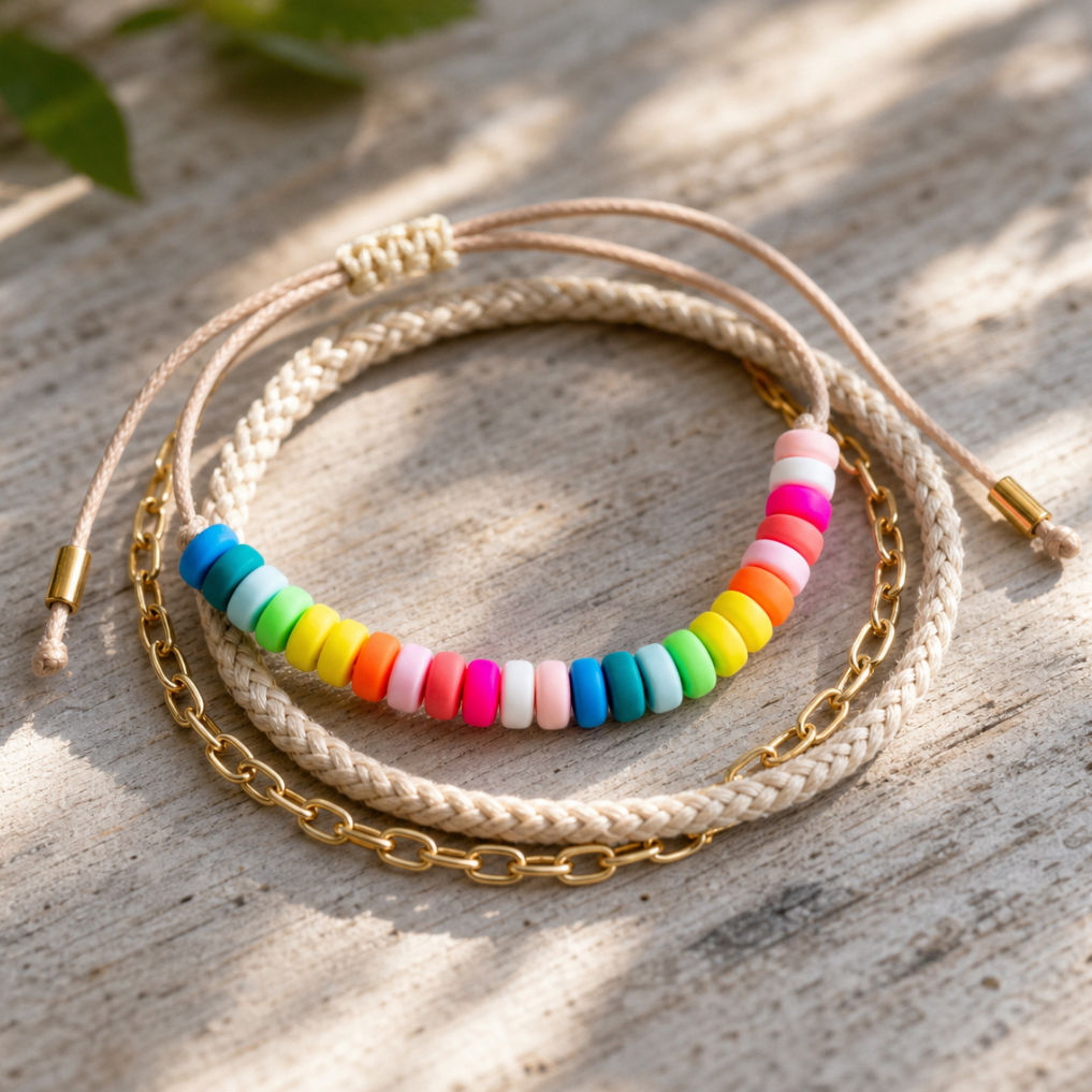 Rainbow Bead Bracelet